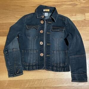 Tulle Petite Denim Jacket - Size PS